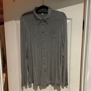 CAbi Women’s Charcoal Button Down Shirt